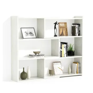 Kaboon 4-Tier Shelving Unit--Sea Salt