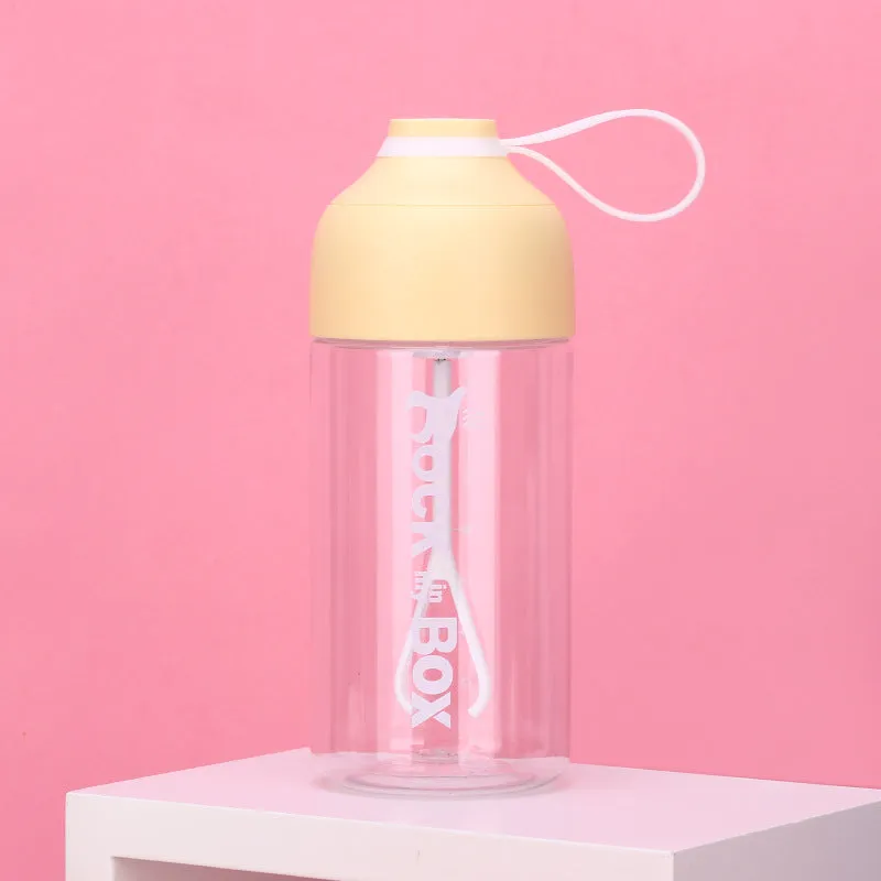 Macaron Color Shake Cup Lazy Water Cup Automatic Water Bottle