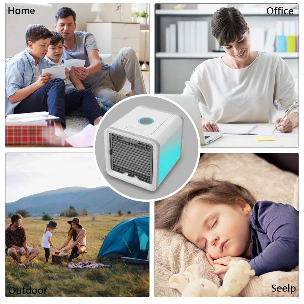 Mini Portable Air Cooler Fan Arctic Air Personal Space Cooler The Quick & Easy Way to Cool Any Space Air Conditioner Device Home Office