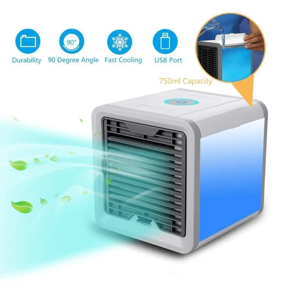 Mini Portable Air Cooler Fan Arctic Air Personal Space Cooler The Quick & Easy Way to Cool Any Space Air Conditioner Device Home Office