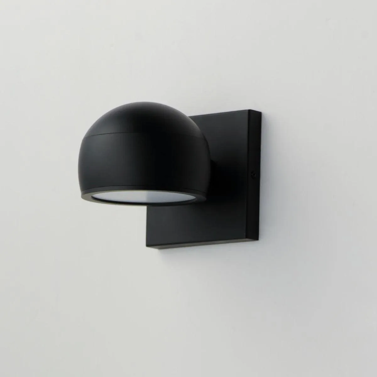 Modular 5 in. Dome LED Outdoor Wall Sconce 3000K Black Finish