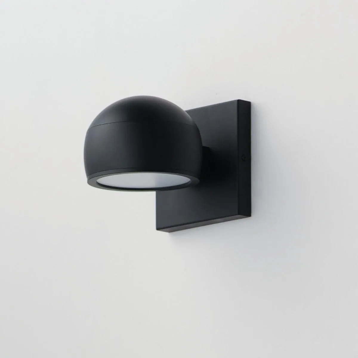 Modular 5 in. Dome LED Outdoor Wall Sconce 3000K Black Finish