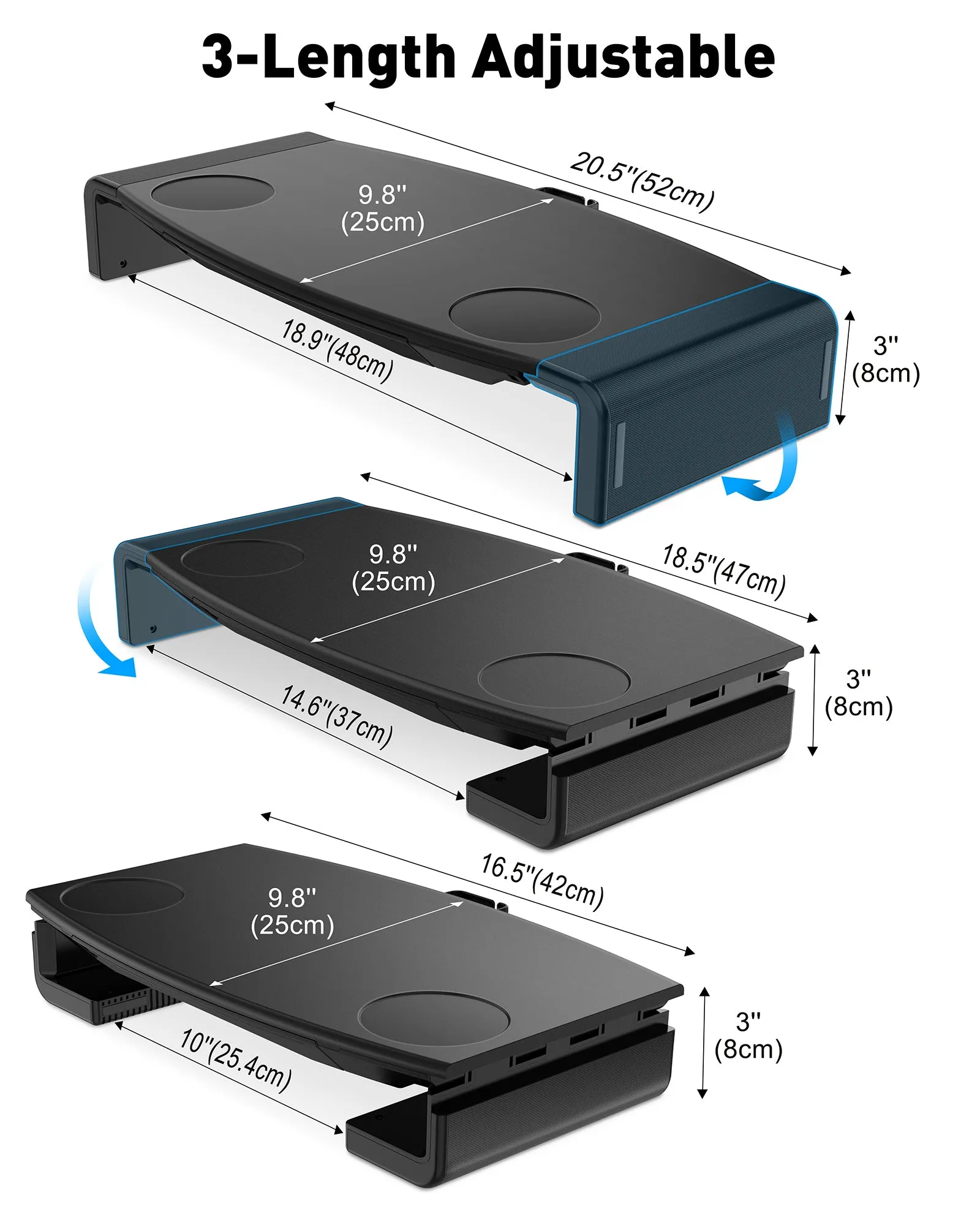 Monitor Stand Riser (MS-250B)