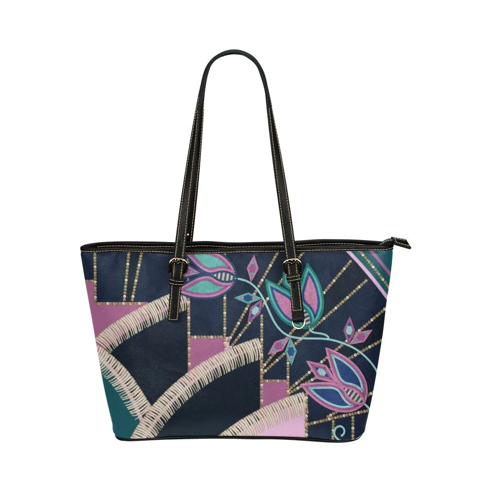 Mosaic Mirage Leather Tote