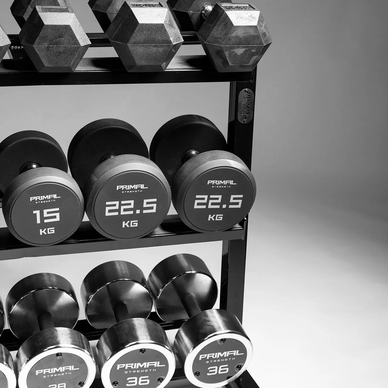 Primal Performance Series Compact 3-Tier Dumbbell Rack