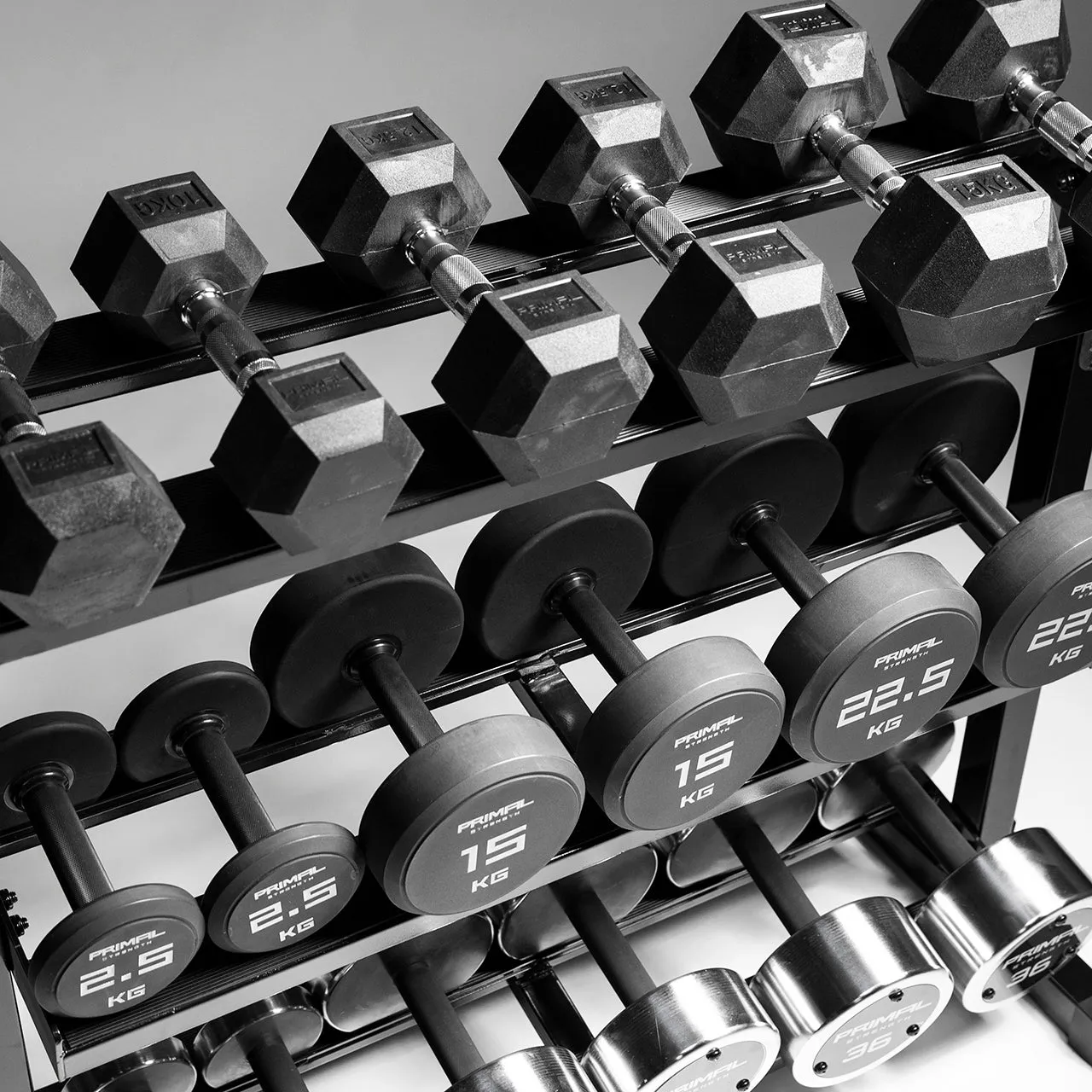 Primal Performance Series Compact 3-Tier Dumbbell Rack