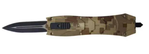 Push Button Knife - Camouflage