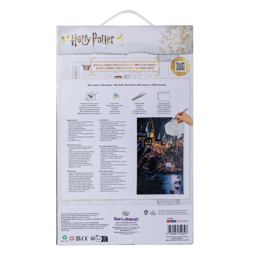 "Magical Hogwarts" Harry Potter Paint By Numb3rs Canvas Kit