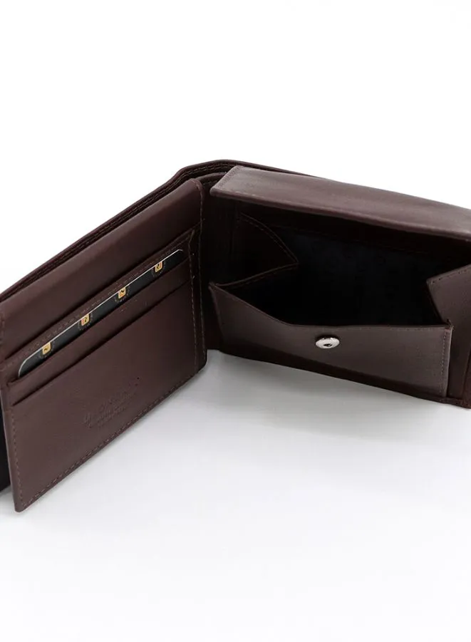 R Roncato Men's Leather Wallet Nappa Style, Equipped With Coin Purse, Spaces for Credit Cards, Id Card and Banknotes