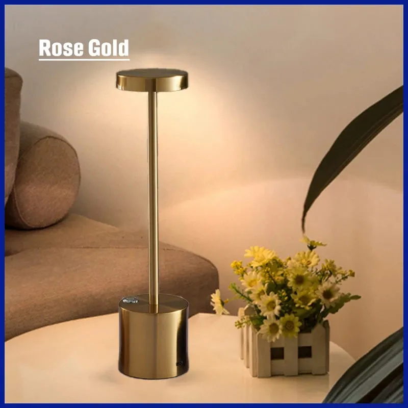 Rechargeable Cordless LED Desk Lamp with Dimmable Lighting