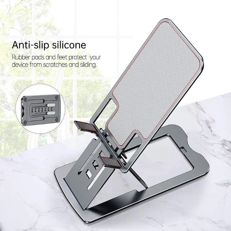 Slim Foldable Aluminum Stand For Mobile & Ipad