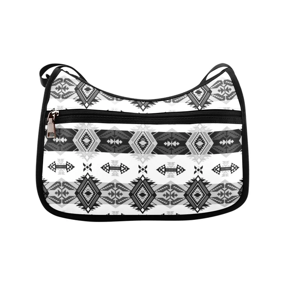 Sovereign Nation Black and White Crossbody Bags