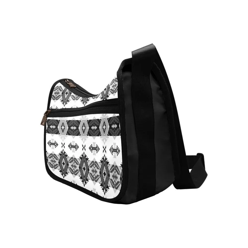 Sovereign Nation Black and White Crossbody Bags