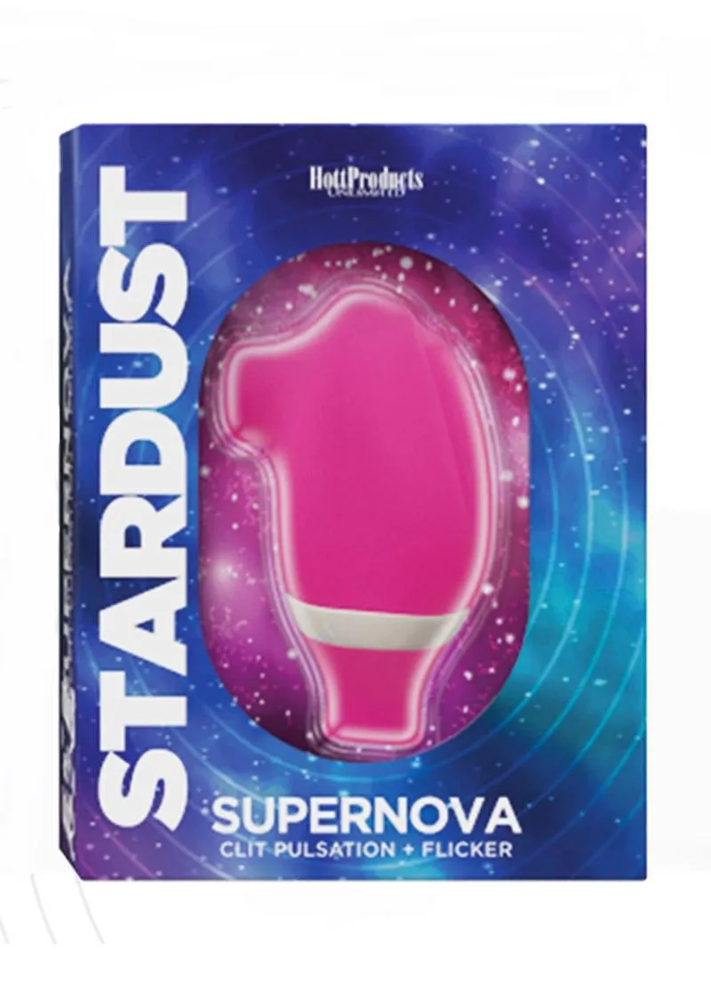 Stardust Supernova Silicone Vibrating Dildo with Clitoral Stimulator