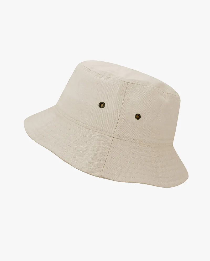 The Hat Depot Kids - Washed Cotton Packable Bucket Travel Hat