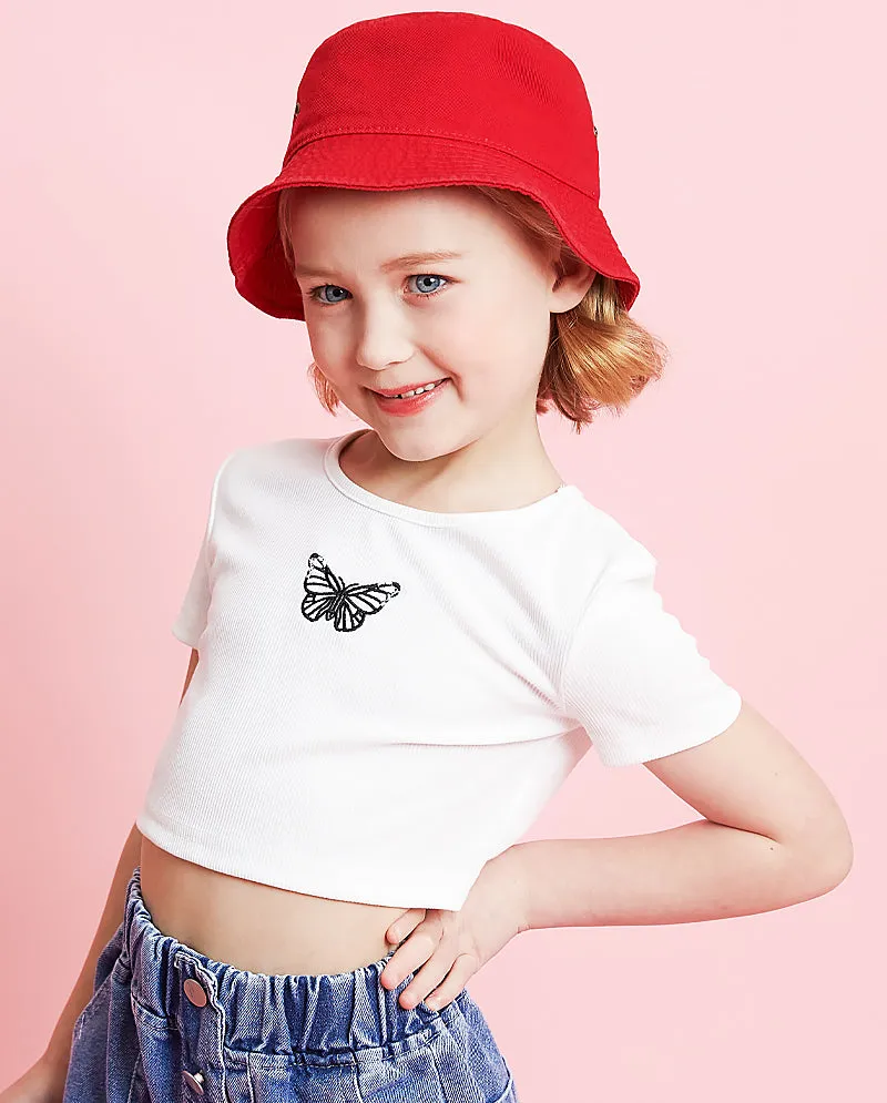 The Hat Depot Kids - Washed Cotton Packable Bucket Travel Hat