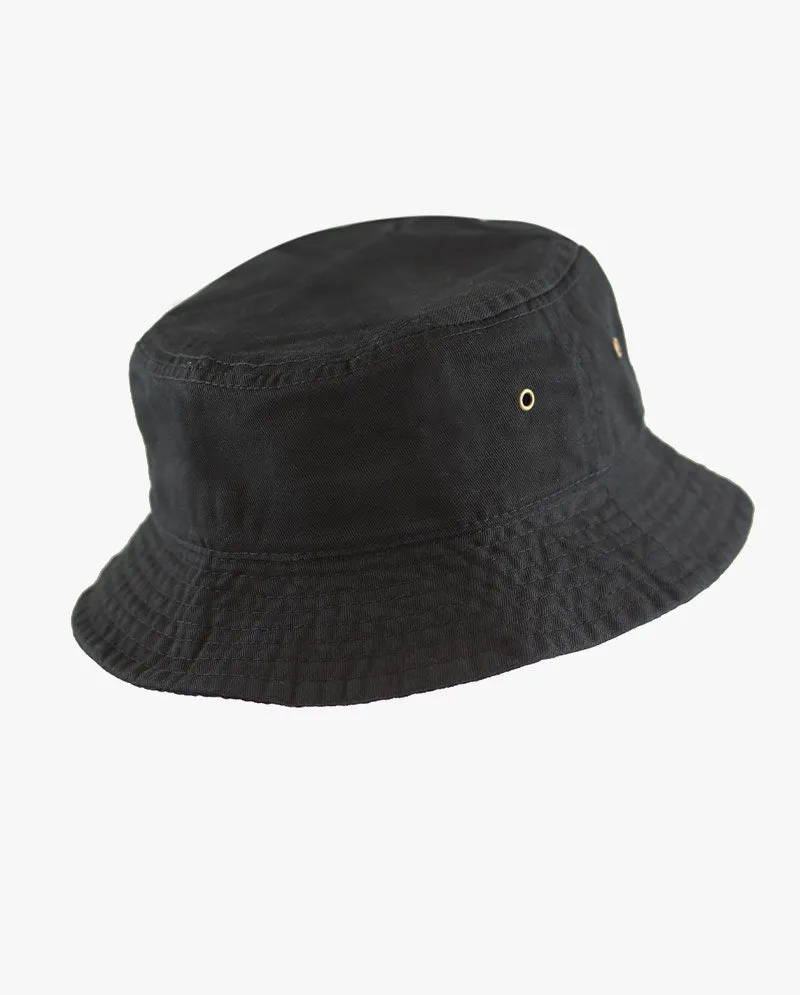 The Hat Depot Kids - Washed Cotton Packable Bucket Travel Hat