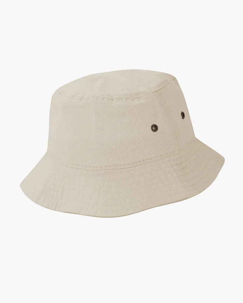 The Hat Depot Kids - Washed Cotton Packable Bucket Travel Hat