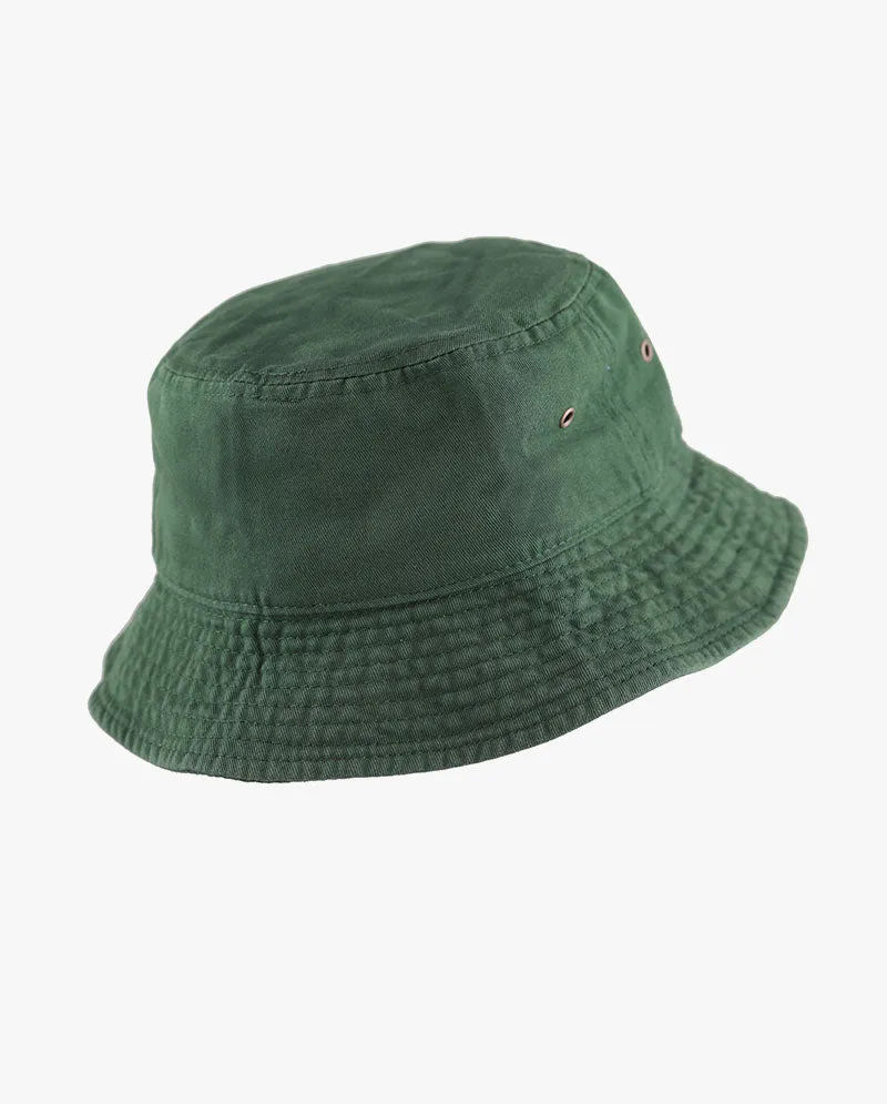 The Hat Depot Kids - Washed Cotton Packable Bucket Travel Hat