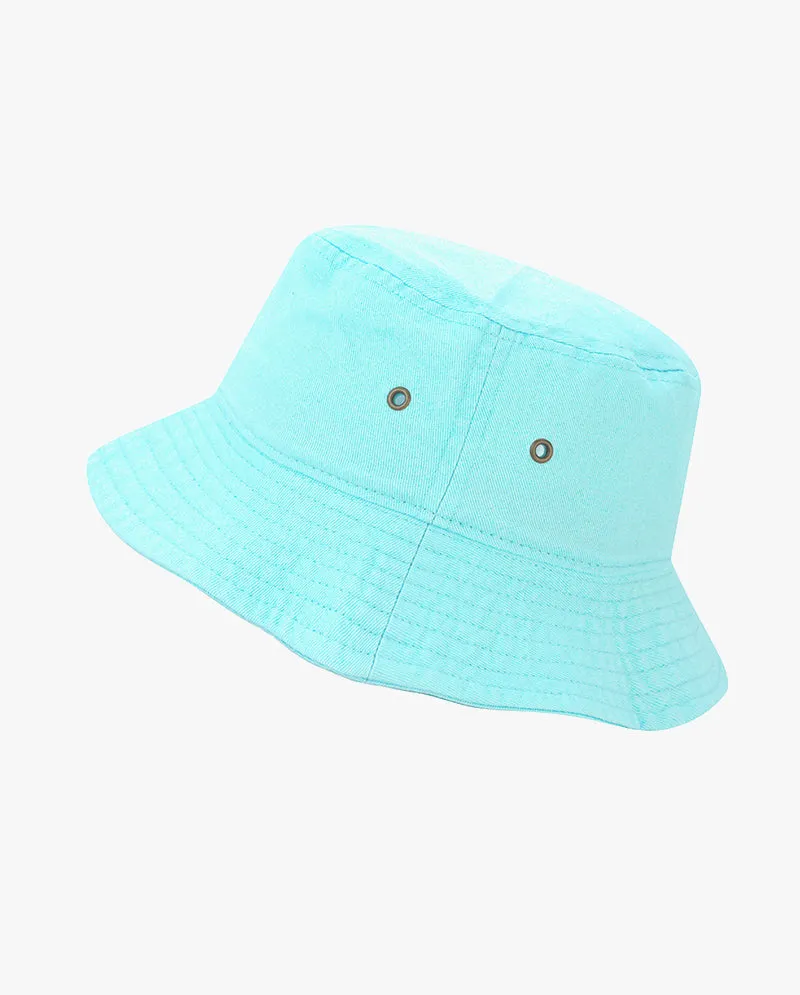 The Hat Depot Kids - Washed Cotton Packable Bucket Travel Hat