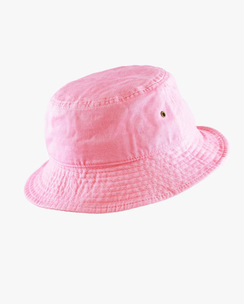 The Hat Depot Kids - Washed Cotton Packable Bucket Travel Hat