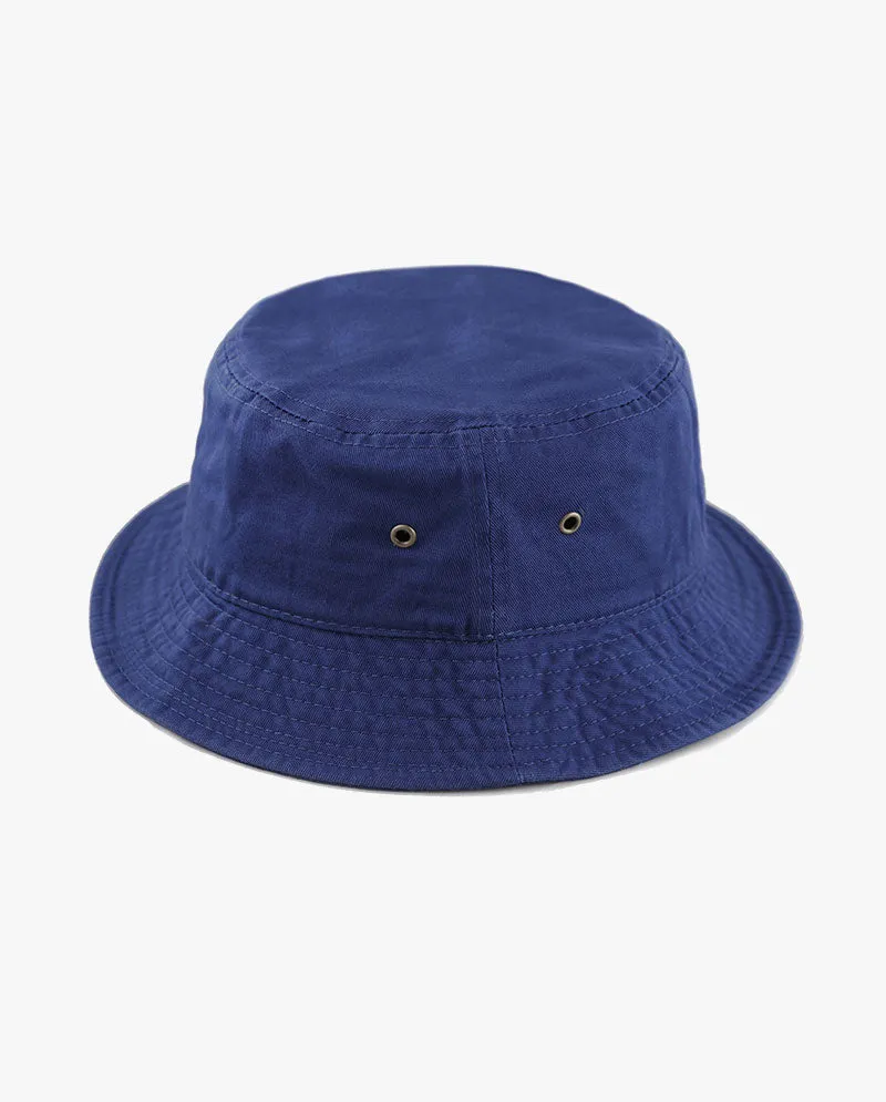 The Hat Depot Kids - Washed Cotton Packable Bucket Travel Hat