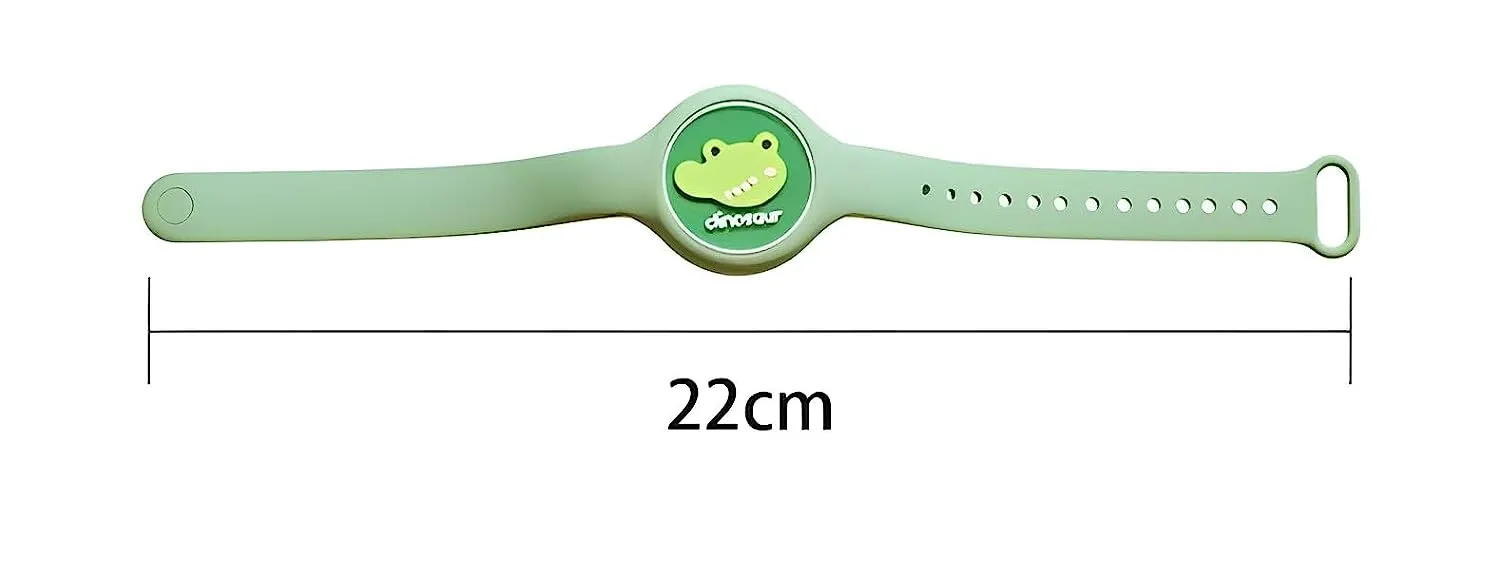 THE LITTLE LOOKERS Kids Safe Reusable Mosquito Repellent Band, Anti Mosquito Wristband/Bracelet for Outdoor & Indoor Protection with LED light for Babies/Kids/Boys/Girls (Mosquito Band, Pack of 3)