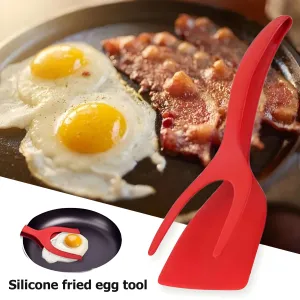 Versatile Flip & Grip Tongs - Pancake & Egg Turner