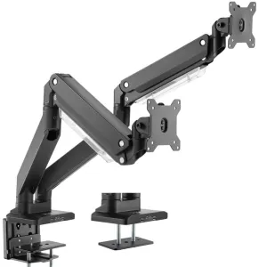 VIVO Premium Counter-Balanced Arm Dual-Monitor Desk Mount with USB3.0/Audio/Mic Ports, STAND-V102G2U