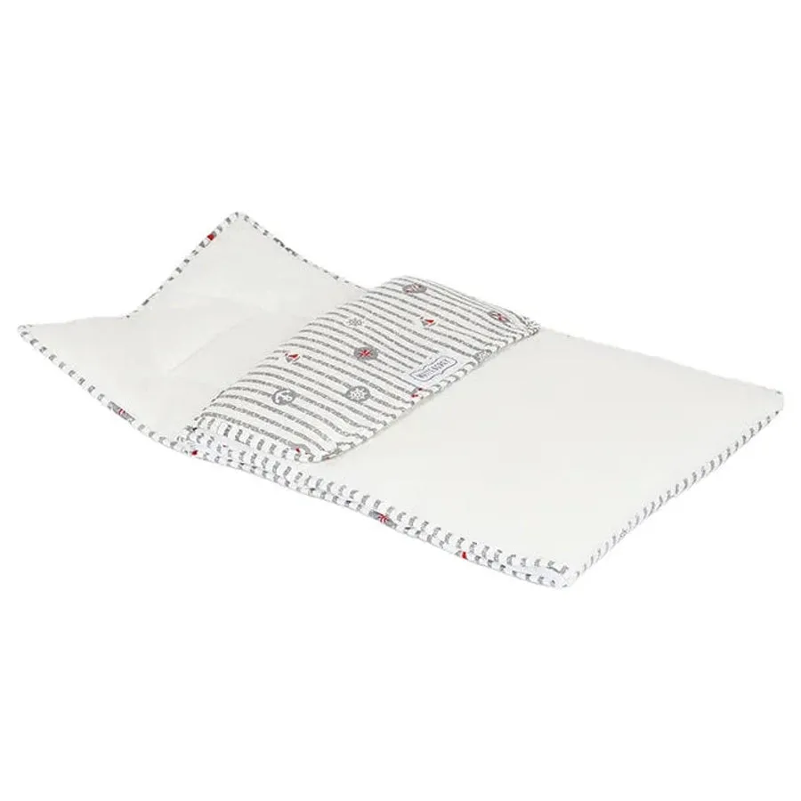 White & Grey Baby Sleeping Bag - Anchor